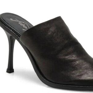 free people leila heeled mule brown brand new